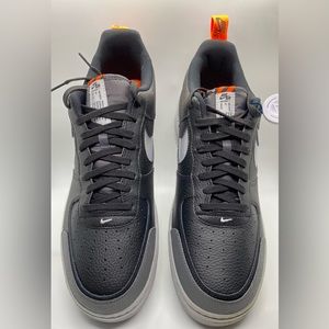 Nike Air Force 1 Under Construction Black **SEE PICS**